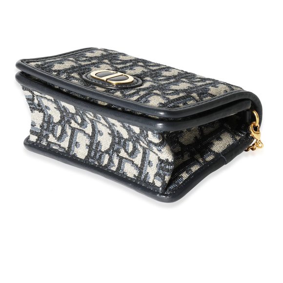 Dior Blue Dior Oblique Jacquard 30 Montainge Nano Pouch - Picture 6 of 8